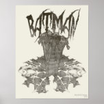 Batman Graphic Novel Pencil Sketch 2 posters