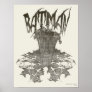 Batman Graphic Novel Pencil Sketch 2 Print