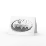 Batman Insignia Drawing Greeting Card