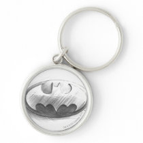 Batman Insignia Drawing Keychain