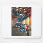 Batman & Joker - Riding Motorcycles Mouse Pads