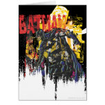 Batman Line Art Collage Card