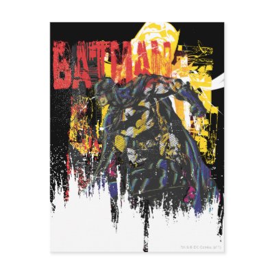 Batman Line Art Collage Postcard by batman