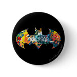 Batman Logo Neon/80s Graffiti Buttons