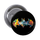 Batman Logo Neon/80s Graffiti Buttons