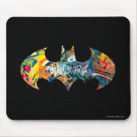 Batman Logo Neon/80s Graffiti Mouse Pad