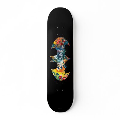 Batman Logo Neon/80s Graffiti Skate Board Decks by batman