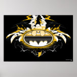 Batman Logo with Cars Poster