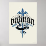 Batman Name with Sword posters