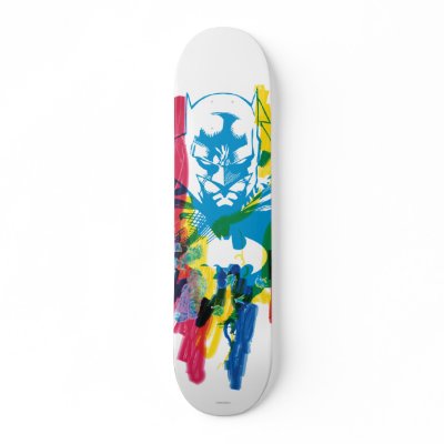 Batman Neon Marker Collage Skate Board Deck by batman