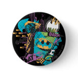 Batman Neon The Dark Knight Collage Pinback Buttons