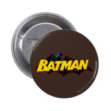 Batman Old School Logo Button