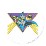 Batman & Robin 2 Round Stickers