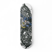 Batman Skulls/Ink Doodle 2 Custom Skate Board