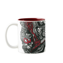 Batman Skulls/Ink Doodle Mug