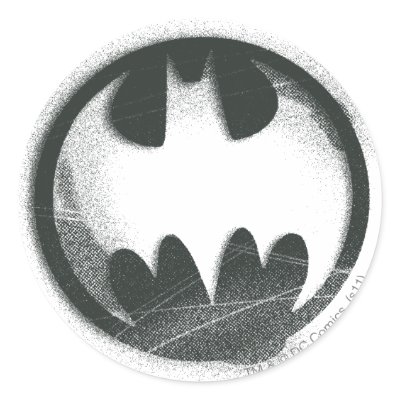 Batman Spray Symbol 2 Round Stickers by batman