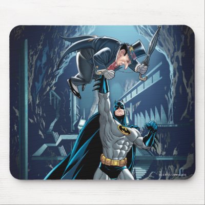 Batman vs. Penguin Mousepad by batman