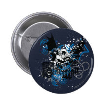 Batman with Knotwork Collage Buttons