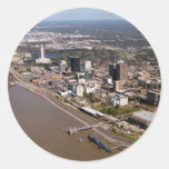 Baton Rouge Louisiana Round Stickers