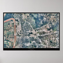 Baton Rouge, Louisiana satellite poster
