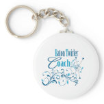 Baton Twirler Coach Swirly keychains