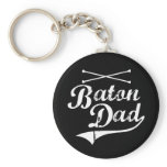 Baton Twirler Dad - Customized Keychain