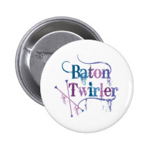 Baton Twirler Distressed Pins