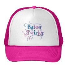 Baton Twirler Distressed Trucker Hats