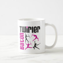Baton Twirler Square Mugs