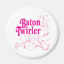 Baton Twirler Swirly Magnets