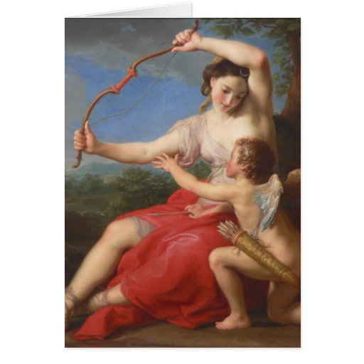 Batoni 1708-1787 Diana & Cupid Card