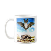 Bats are Beautiful Too - Retro Vintage Halloween Mug