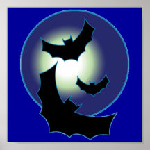 Bats In Flight Poster