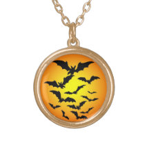Bats Moon Custom Necklace