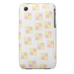 Battenburg Cake Pattern. Pink and Yellow. Case-Mate iPhone 3 Cases