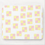 Battenburg Cake Pattern. Pink and Yellow. Mousepads