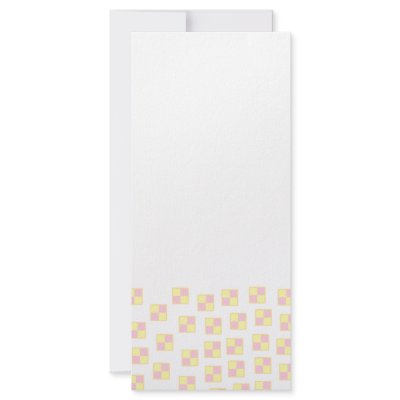 Battenburg Cake Pattern. Pink and Yellow. Customised Rack Card by Metarlas_Kitchen