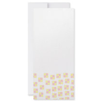 Battenburg Cake Pattern. Pink and Yellow. Customised Rack Card