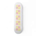 Battenburg Cake. Pink and Yellow. Custom skateboards