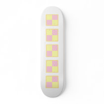 Battenburg Cake. Pink and Yellow. Skateboard Decks