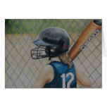 "Batter UP" Art Reproduction Greeting Card