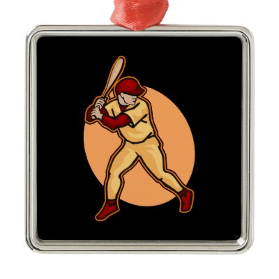 batter up Christmas Ornaments