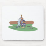 batter up waiting for pitch baseball design mouse pads