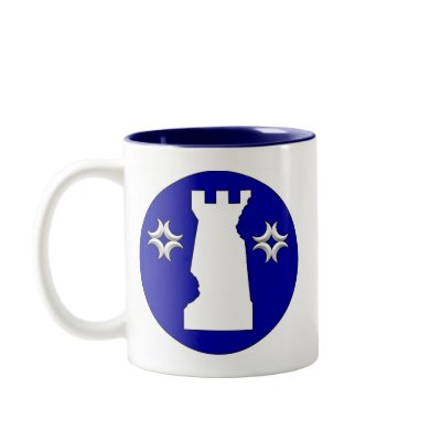 Battered Tower, CRAC, Caidan Royal Artillery Corps Coffee Mug by eliasphoto