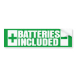 Batteries Included hybrid car Bumper Stickers
