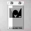 Battery - 9 Volt or Nerd art posters