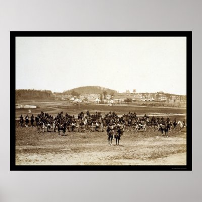 Battery Artillery Depot in Camp Barry, DC 1864 Poster by lc_civilwar