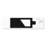 battery icon bumper sticker
