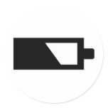 battery icon sticker