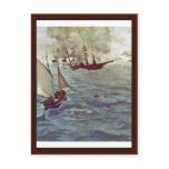 Battle Between The Kearsarge "And The" Alabama "" Post Card